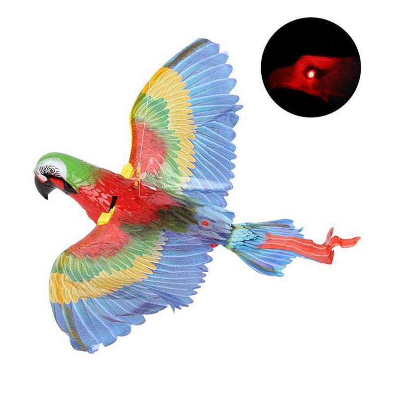 Simulation Bird Cat Interactive Pet Toys Hanging Eagle Flying Pets Gym From House Parrot voice
