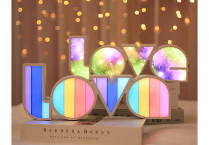 Valentines Day Decor LED LOVE Light Valentines Day Gift For Girlfriend