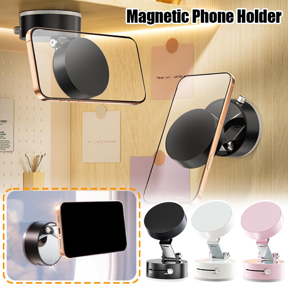 Foldable Magnetic Vacuum Car Phone Holder Foldable Suction Cup Vehicle Gym From House
