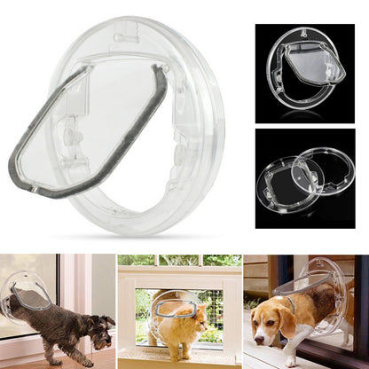 Round Pet Door For Cats Small Dogs Cat Door Flap Door Pets dealsniper-net