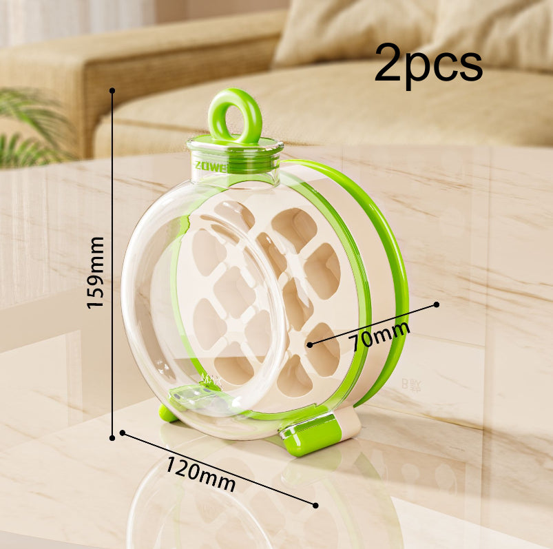 Summer Ice Cube Tray 2 In1 Ice Tray And Water Bottle Kitchen Gym From House Green 2PCS