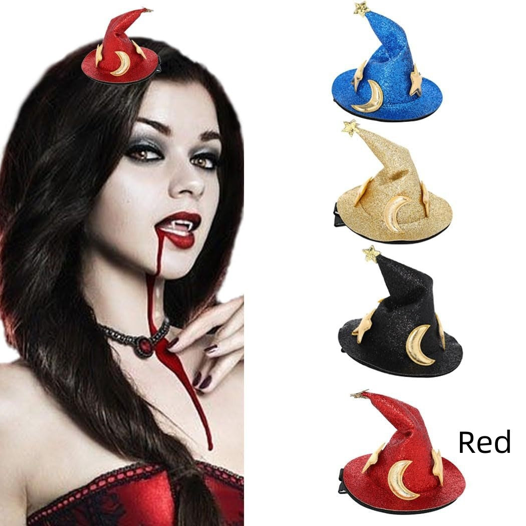Halloween Ghost Festival Wizard's Hat Hairpin Headdress Holidays DealSniper.net Red
