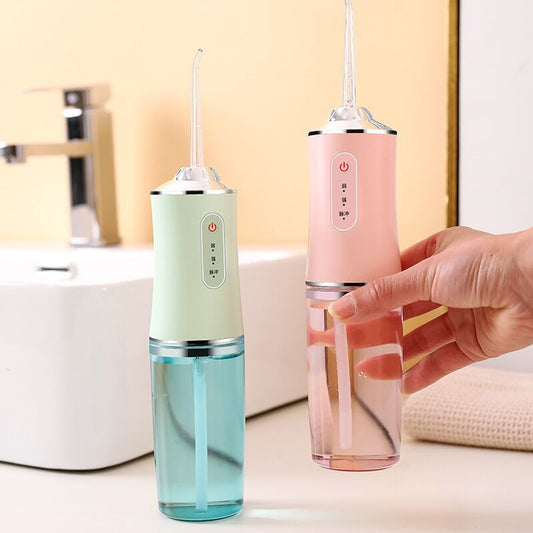 3 Modes Oral Irrigator USB Rechargeable Water Floss Teeth Cleaner Beauty Gym From House