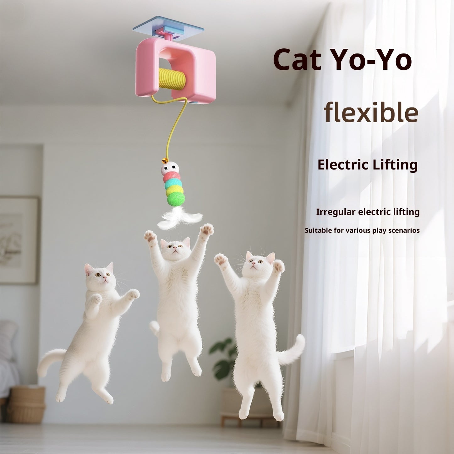 Caterpillar And Flying Bird Suitable For Self-playing Pet Chasing Toys Ai Recorder Gym From House