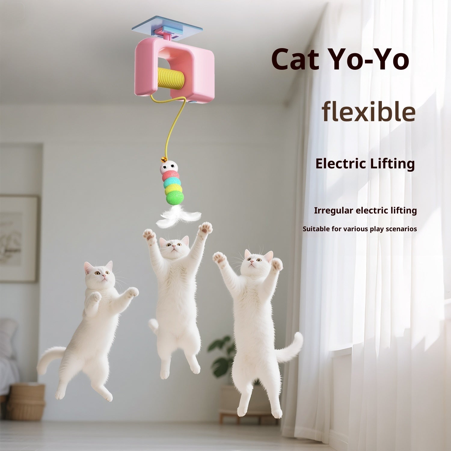 Caterpillar And Flying Bird Suitable For Self-playing Pet Chasing Toys Ai Recorder Gym From House