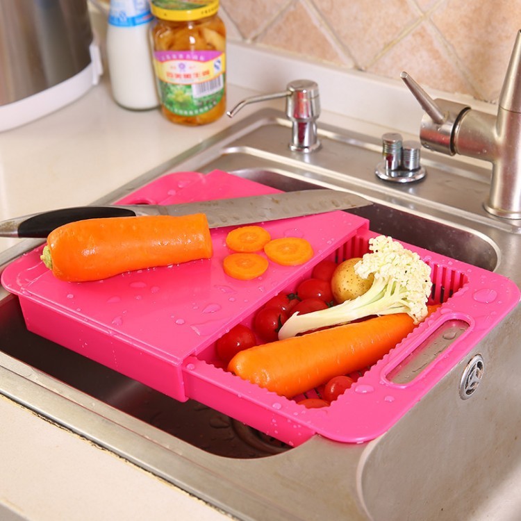 Multifunction Kitchen Chopping Blocks Sinks Drain Basket Kitchen dealsniper-net