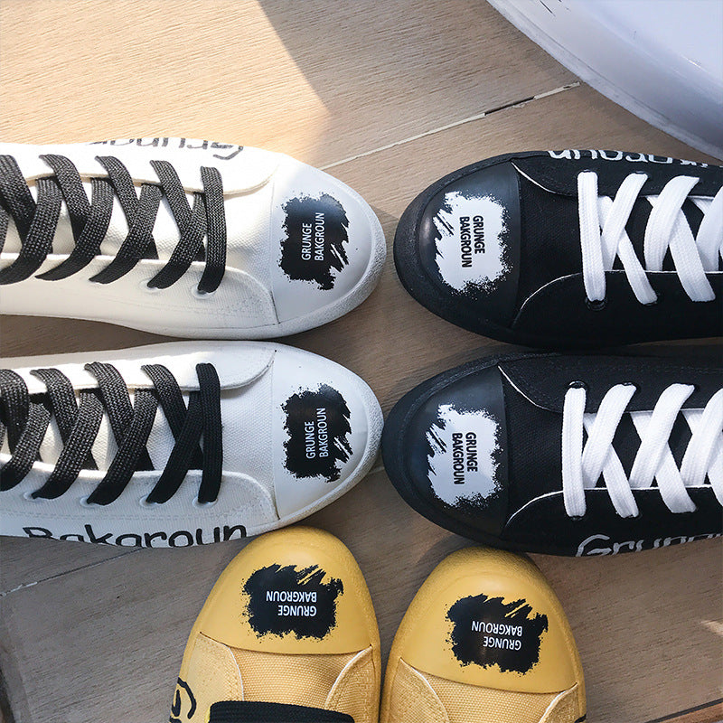 Autumn new high-top canvas shoes male Korean version of the trend