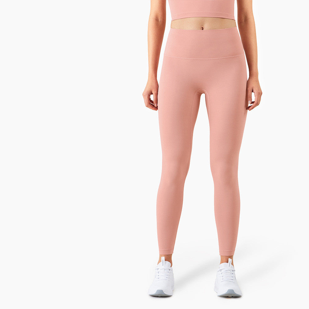 Gym Leggings Large Pocket Fitness Yoga Pants Women Gym From House Pink Pastel L