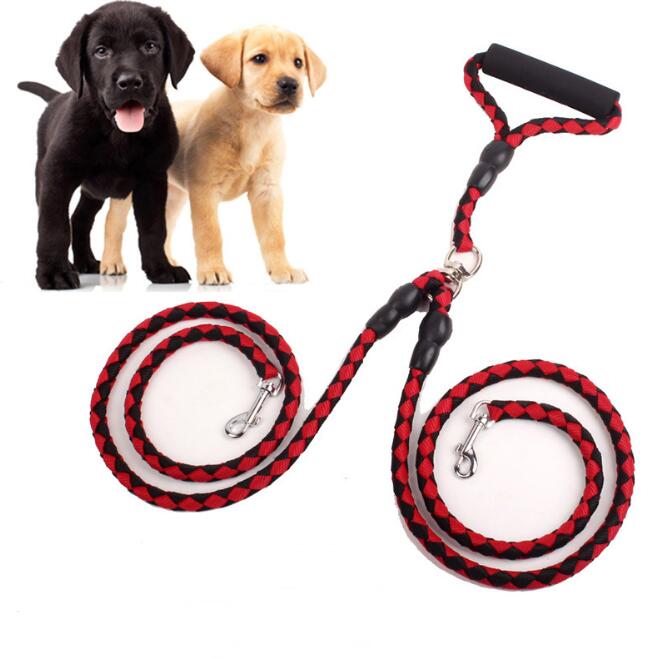 Double-Ended Traction Rope For Walking The Dog Hand-Double-Ended Pets Gym From House