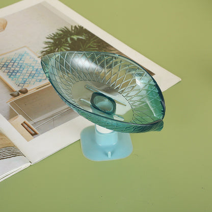 Perforation-free Toilet Bathroom Household Soap Drain Shelf Home Decor DealSniper.net Clear blue green