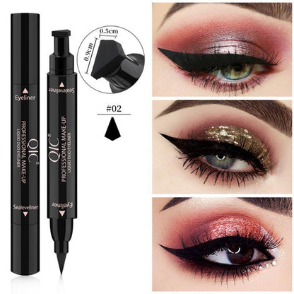 Double-headed wing seal eyeliner Beauty dealsniper-net QIC big