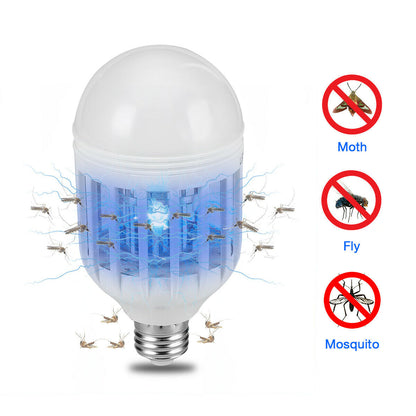 Bug Zapper Light Bulb Mosquito Lamp Fly Trap Killer Indoor Outdoor Insect E26 E27 Home dealsniper-net