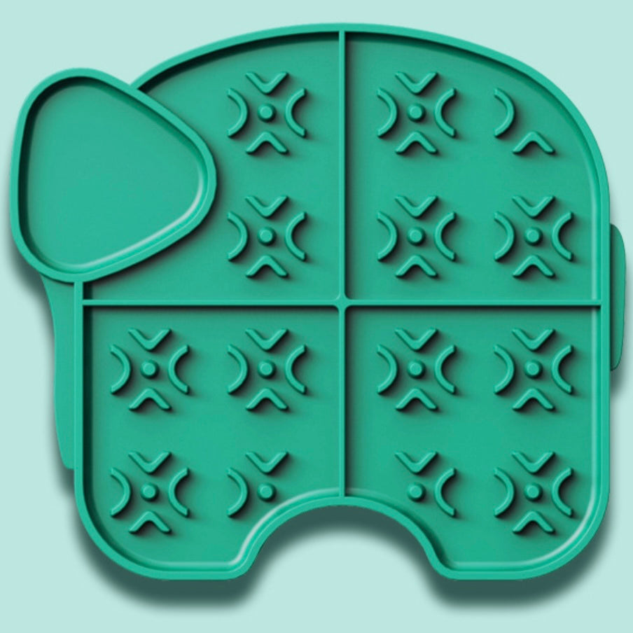 Pet Elephant Licking Plate Silicone Pets dealsniper-net Spearmint