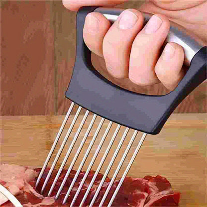 Onion Slicer Holder, Onion Holder For Slicing, 304 Stainless Steel Onion Slicer Cutter, Lemon Holder Slicer, Creative Onion Slicer Holder, Onion Slicer Cutter For Steak Tendons, Household Gadget, Kitc Kitchen DealSniper.net