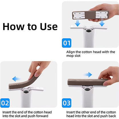 Mini Mop Portable Self-Squeeze Short Mop Hand Wash-Free Kitchen DealSniper.net
