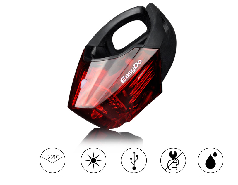 Bicycle Tail Light Safety Tail Light Night Riding Light Outdoor dealsniper-net