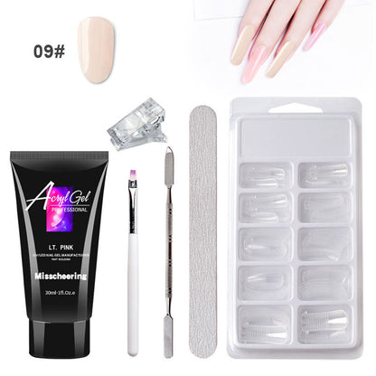 Painless Extension Gel Nail Art Without Paper Holder Beauty dealsniper-net 9 Color