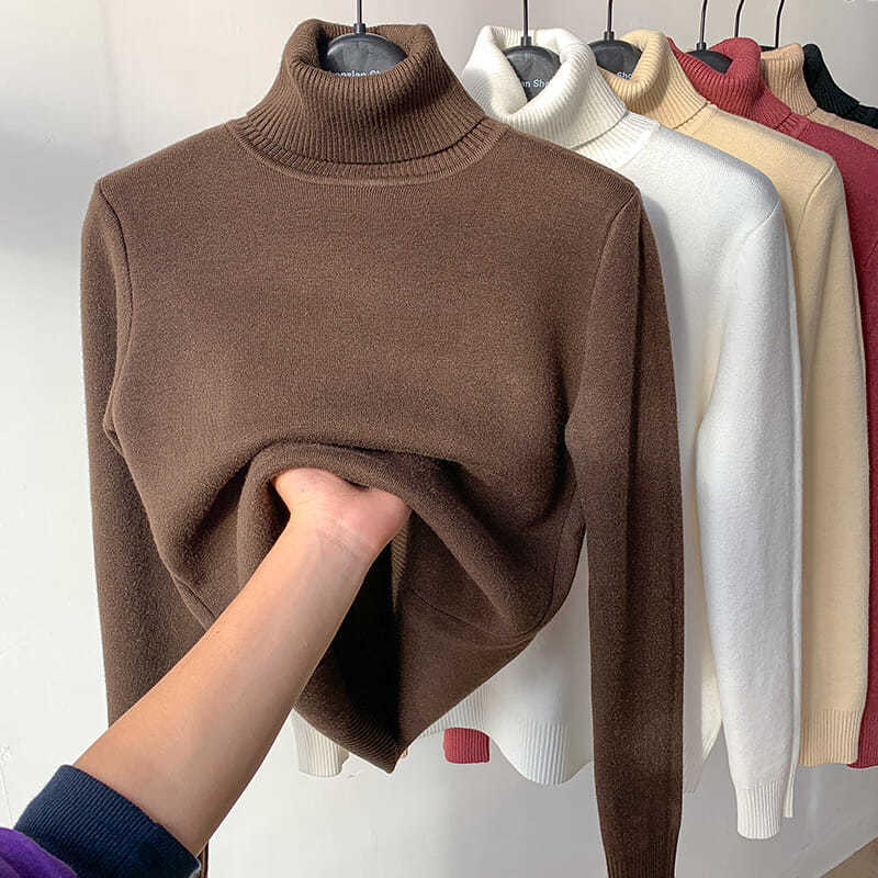 Turtle Neck Winter Sweater Women Elegant Women dealsniper-net