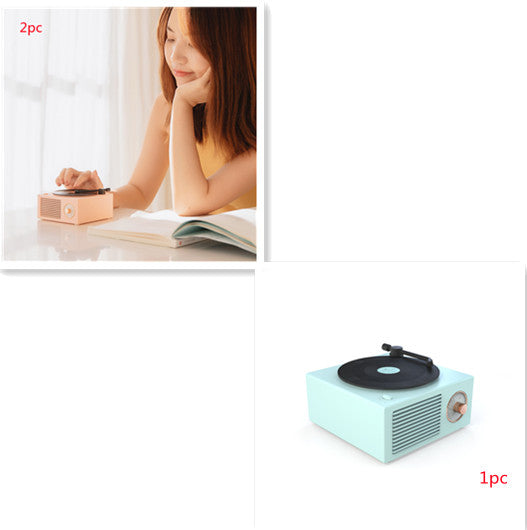 Wireless mini portable retro phonograph bluetooth speaker Electronics dealsniper-net Style8