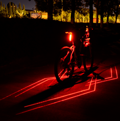 Cycling bicycle light tail light laser tail light Outdoor dealsniper-net