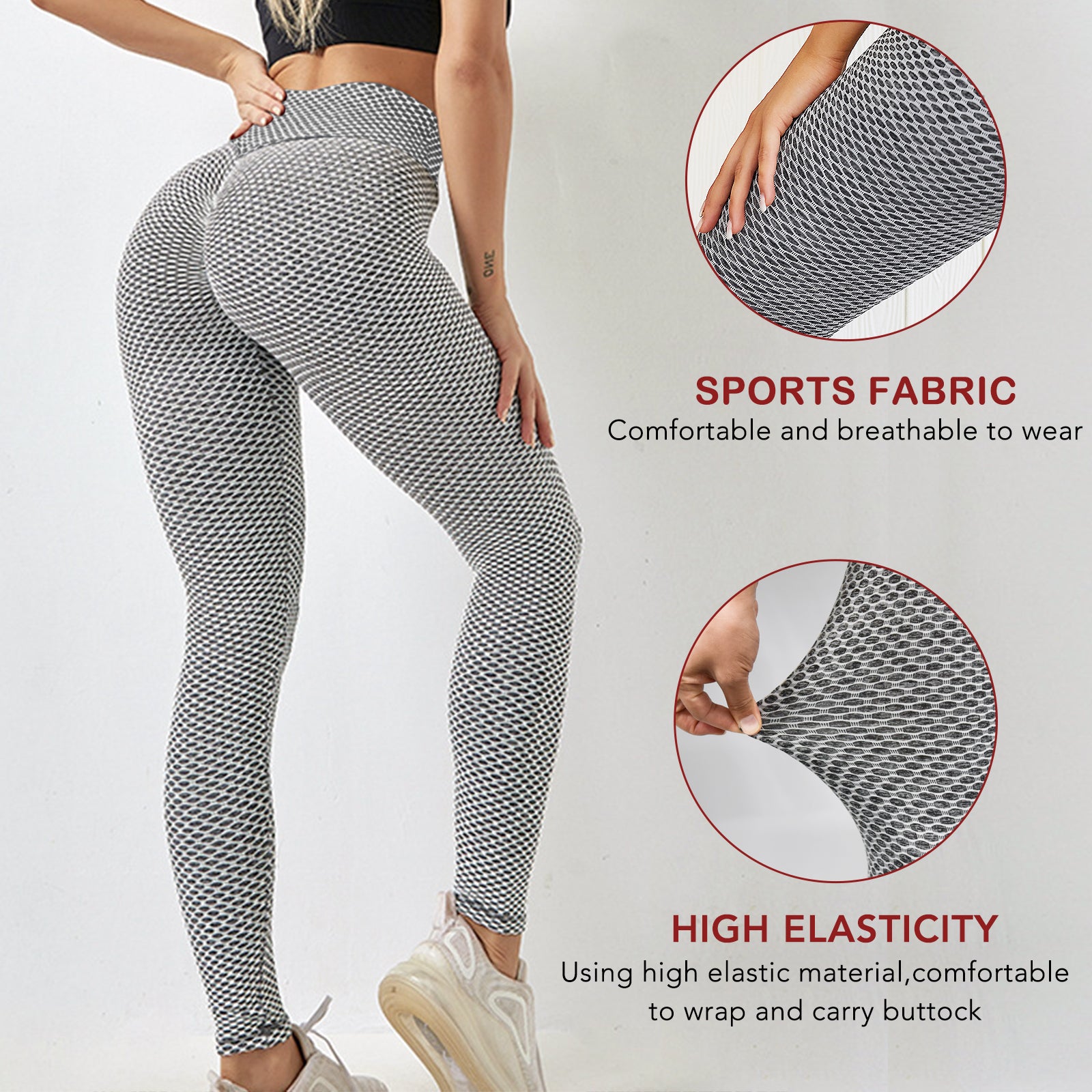 TIK Tok Leggings Women Butt Lifting Workout Tights Plus Size Deals dealsniper-net