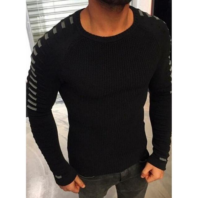 Lezde Striped Long Sleeve Men dealsniper-net Black L