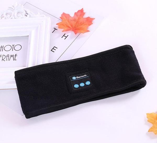 Wireless Bluetooth Headband Outdoor Fitness Yoga Headband Sports DealSniper.net Black