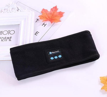 Wireless Bluetooth Headband Outdoor Fitness Yoga Headband Sports DealSniper.net Black