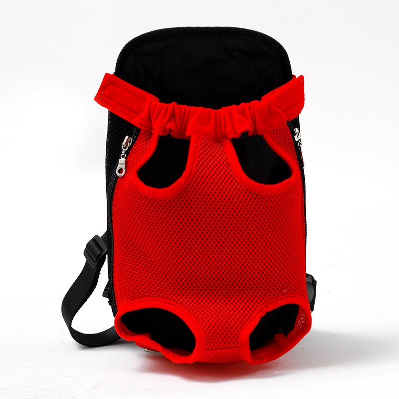Go Out Portable Chest Shoulder Pet Bag Breathable Travel Pet Bag Pets Gym From House Red L