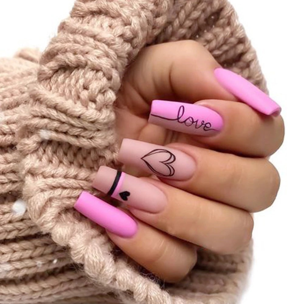 Love Lip Print Letter Nail Sticker Beauty dealsniper-net