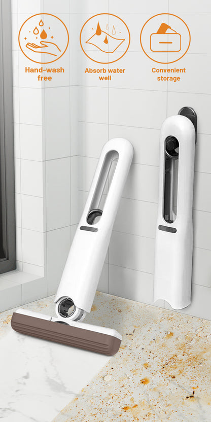 Mini Mop Portable Self-Squeeze Short Mop Hand Wash-Free Kitchen DealSniper.net