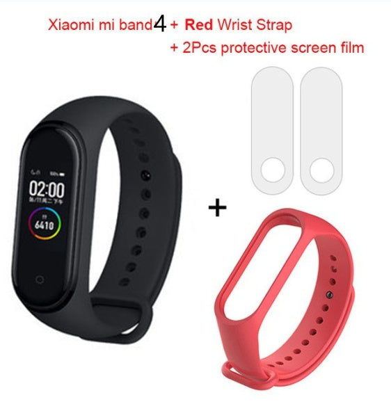 Global Version Xiaomi mi band 3 Fitness Tracker Smart Bracelet Jewelry Gym From House Bande 4+red