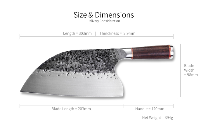 Butcher Knife stainless Kitchen DealSniper.net