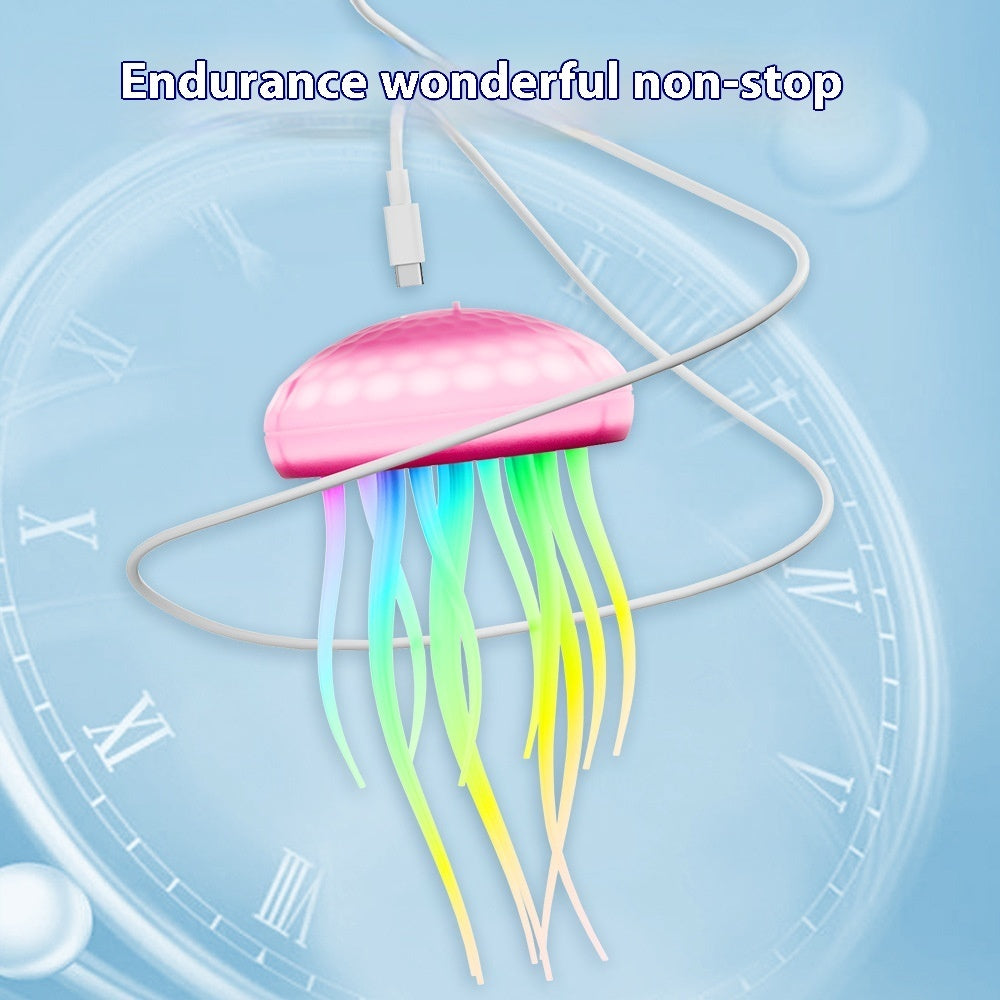 Voice-controlled Swimming Jellyfish Lamp Induction Light Home Decor dealsniper-net