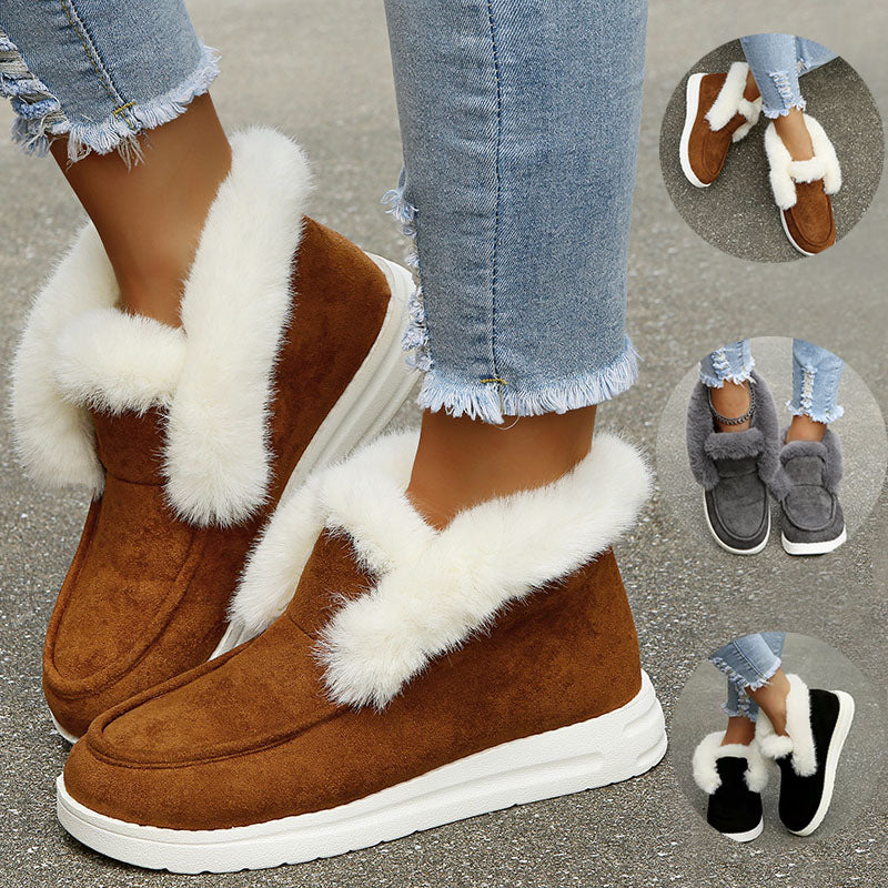 Snow Boots Warm Winter Shoes Plush Fur Ankle Boots Women Women DealSniper.net