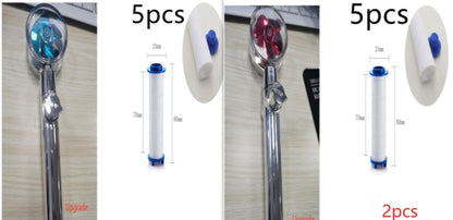 New Turbo Propeller Shower Head Water Saving High Pressure Flow