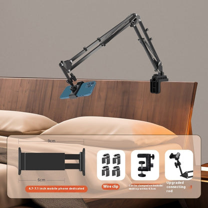 Folding Live Bedside Lazy Phone Holder Electronics dealsniper-net ABS Base Small Pull Clip