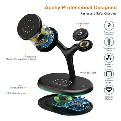 Multifunctional Three-in-one Magnetic Wireless Charger Gadgets Gym From House