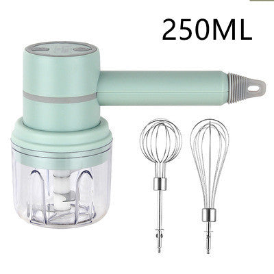 New Rechargeable Wireless Egg Beater Electric Baking Tool Kitchen dealsniper-net Green set USB