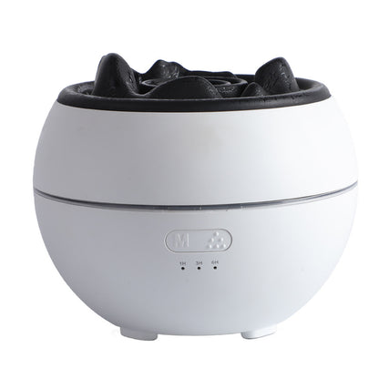 Flame Aroma Diffuser Household Desk Aromatherapy Humidifier House dealsniper-net White Crack Style USB