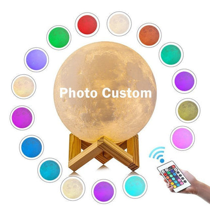 Custom Moon Lamp Home Decor dealsniper-net 16color 10CM