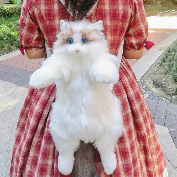 Women's Cute Ragdoll Backpack Plush Doll Women DealSniper.net