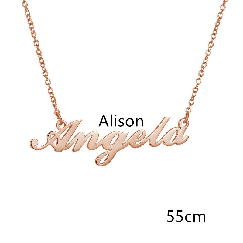 Necklace Alloy Pendant Font Fascinating Pendant Custom