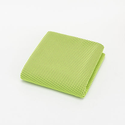 Sports Towel Physical Cooling Microfiber Instant Cool Ice Sports Gym From House Light green 30x100cm OPP bag