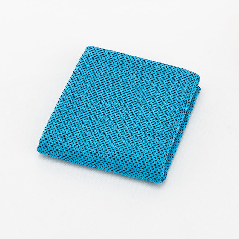 Sports Towel Physical Cooling Microfiber Instant Cool Ice Sports Gym From House Sky blue 30x100cm OPP bag