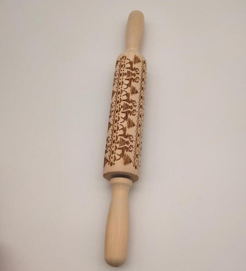 Rolling Pin Christmas Embossing Kitchen dealsniper-net