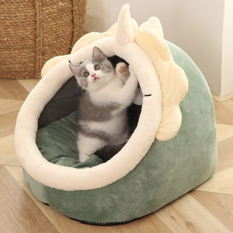 Cat litter four seasons universal cat house villa home Pets DealSniper.net Green Ordinary L