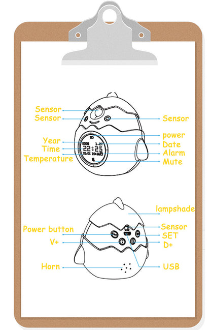 Smart Alarm Clock Infrared Sensing Anti-myopia Multi-function House DealSniper.net
