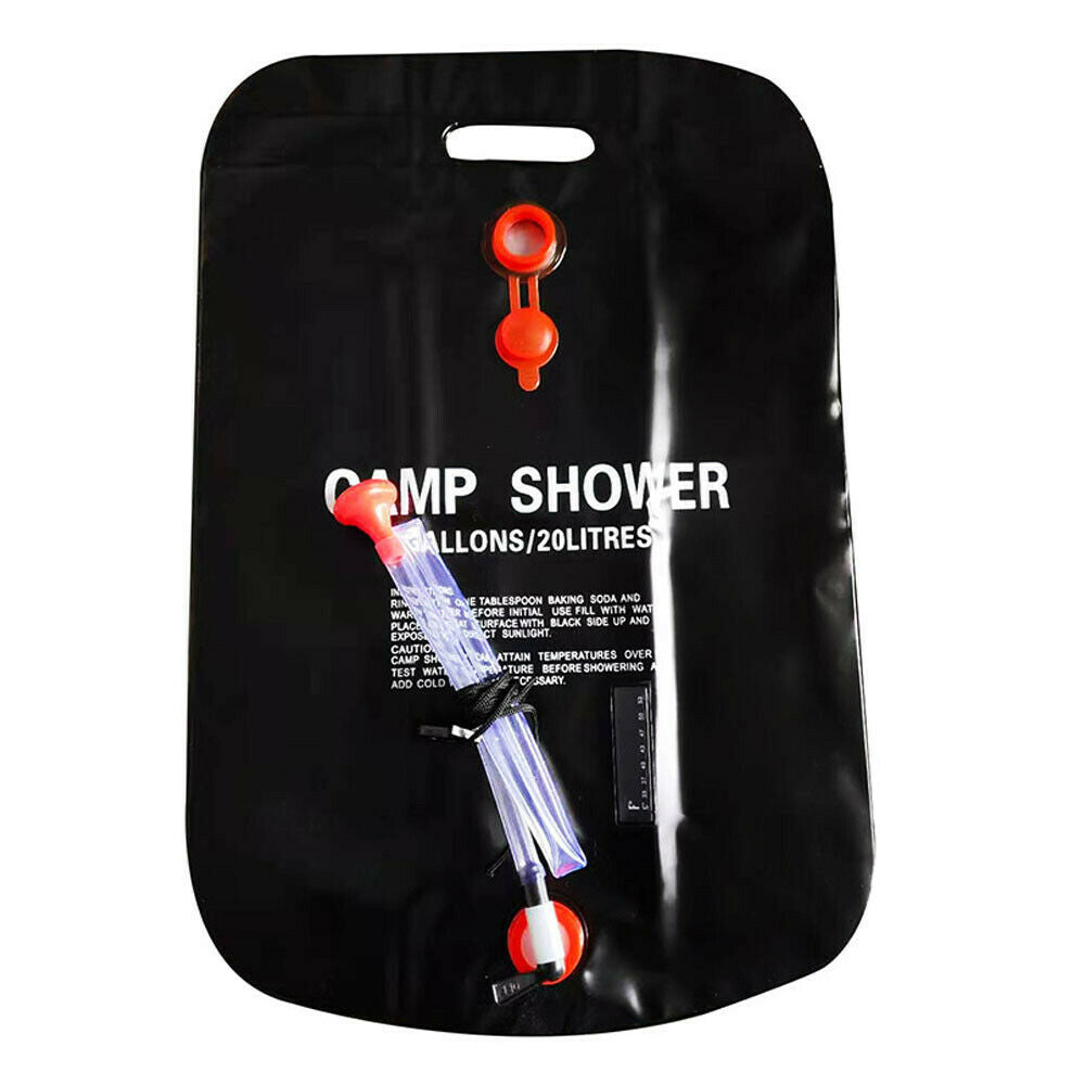 20L Camping Shower Portable Compact Solar Sun Heating Bath Bag Outdoor Travel Outdoor DealSniper.net