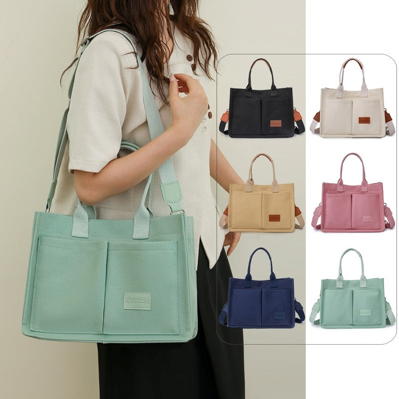 Casual Daily Canvas Tote Shoulder Bags Women Women DealSniper.net